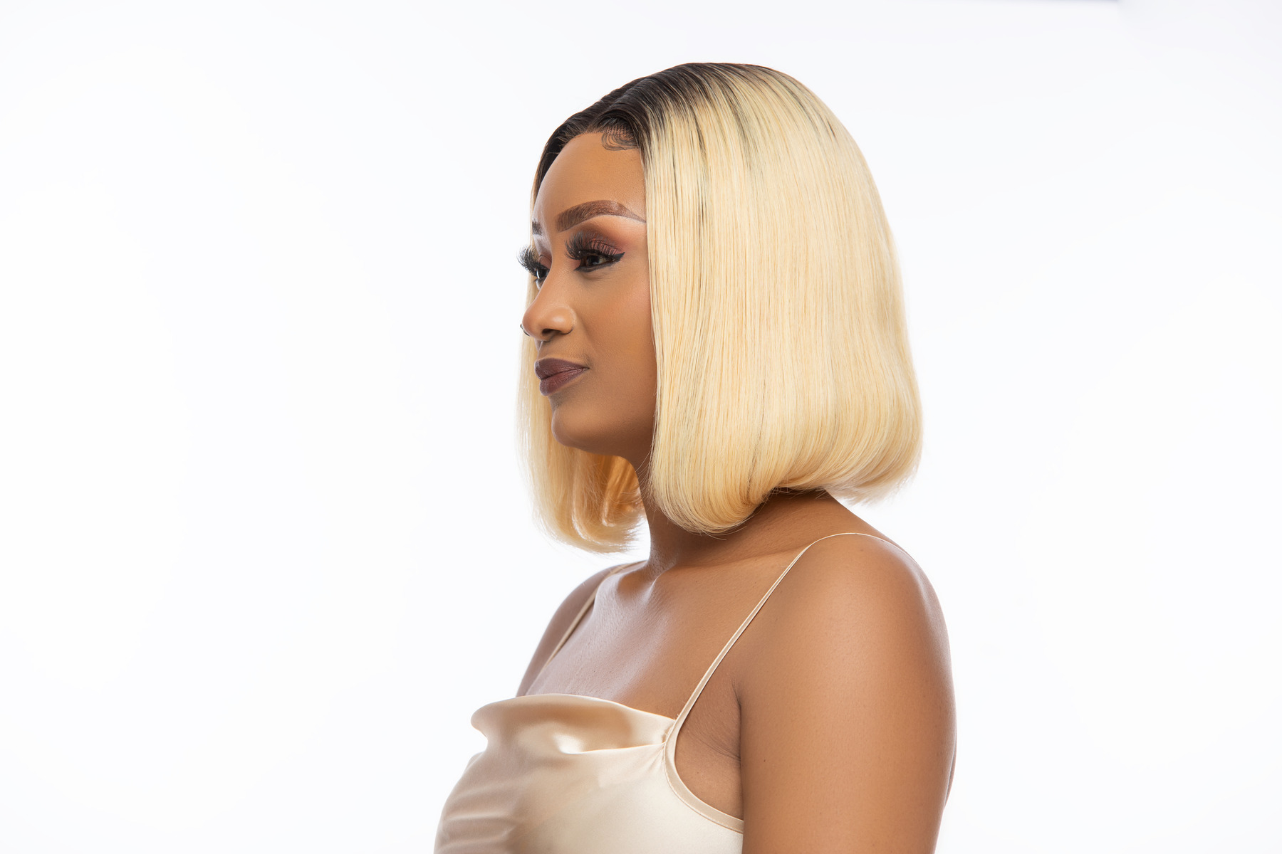 Straight Blonde Brazilian Lace Wig